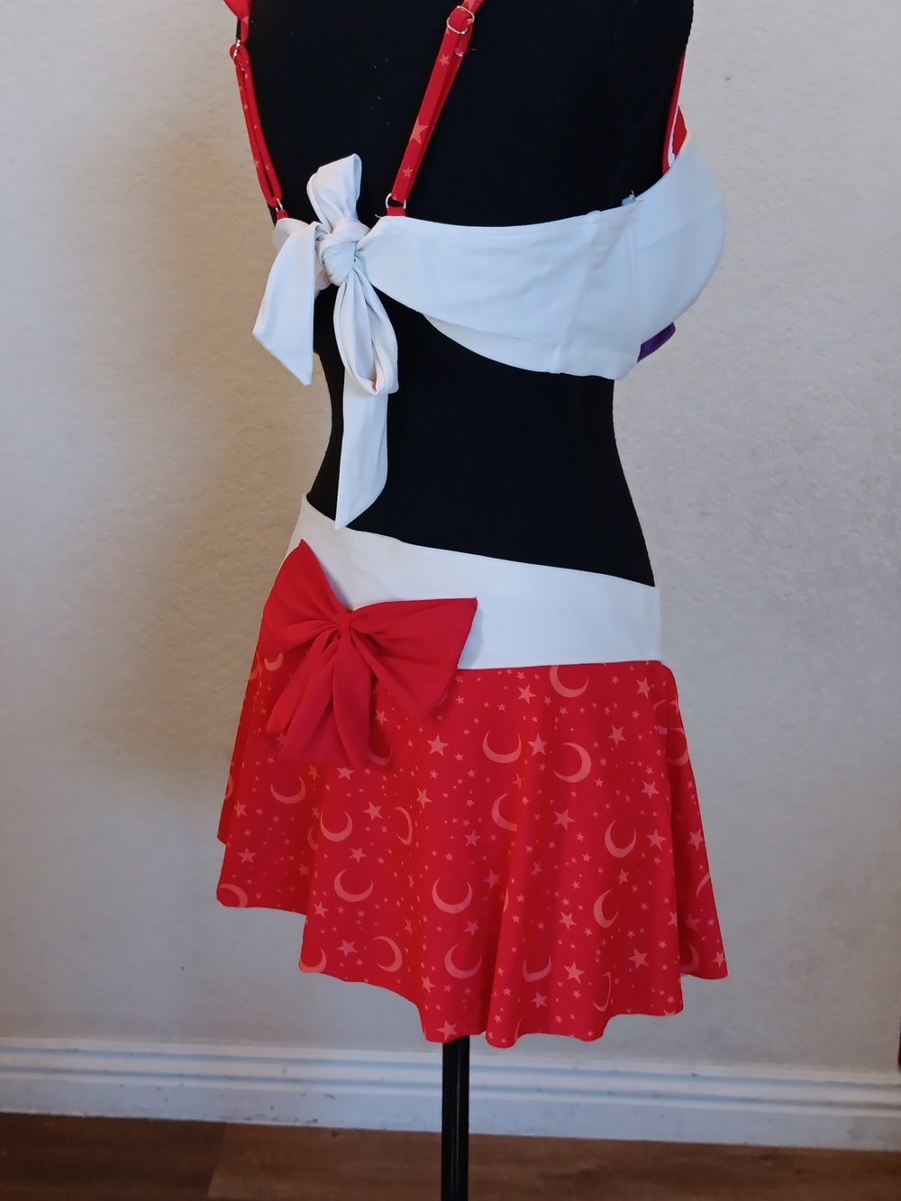 Sailor Moon Bikini Set Red With Purple Gem Plus Size Size 0 - Picture 4 of 12
